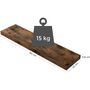 80 Cm Brown Floating Wall Mounted Shelf, thumbnail 9 of 9