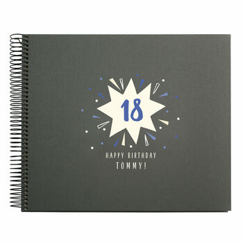 Personalised 18th Birthday Spiral Bound Book, 3 of 10
