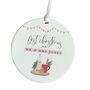Custom Newlywed Ceramic Ornament Gift, thumbnail 3 of 7