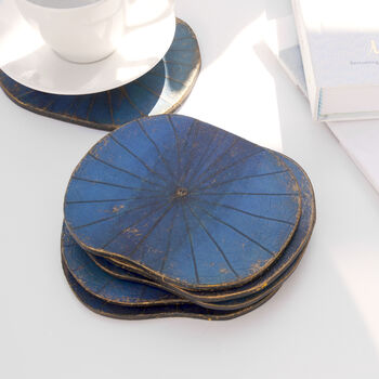 Lotus Leaf Coasters Set Of Six With Presentation Box, 5 of 10