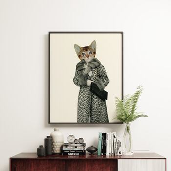 Kitten Dressed As Cat Art Print, 2 of 8