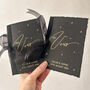 Black And Gold Moon And Stars Vow Books, thumbnail 2 of 5