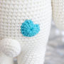 Personalised Hand Knitted Polar Bear Teddy, thumbnail 8 of 12