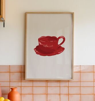 Coffee Snob Kitchen Print, 2 of 3