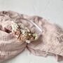 Blush Pink And Ivory Flower Girl Crown, thumbnail 3 of 8