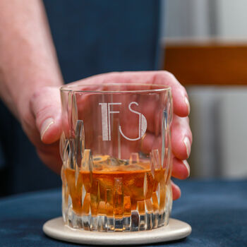 Personalised Art Deco Style Whiskey Glass, 2 of 6