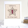 Personalised Star 1st Christmas Card For Baby Boy, Son, Grandson, thumbnail 1 of 12