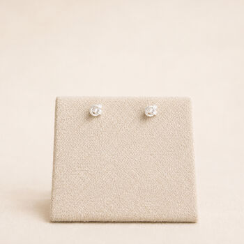 3mm Sterling Silver Knot Stud Earrings, 3 of 7