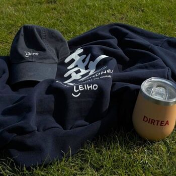 'Virtue And Kindness' Heavyweight Boxy Navy Hoodie, 4 of 5