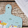 Whitby Map Small Chopping Board, thumbnail 4 of 5