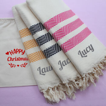 Personalised Soft Cotton Sofa Throw, Gift For Nanny, 3 of 9