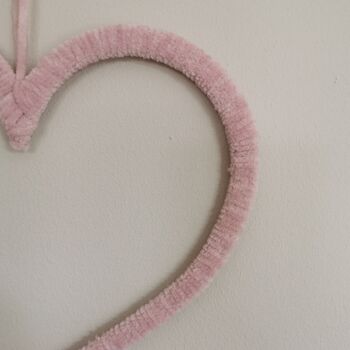 Rainbow Rose Pink Wooden Heart Beige Sage, 4 of 9