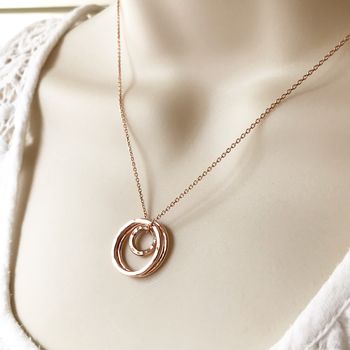 Rose Gold Plated 21st Birthday Necklace, 4 of 7