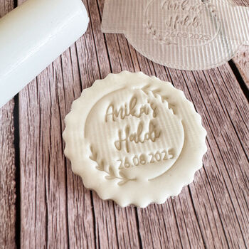 Haldi Cake Embosser Indian Wedding Celebration, 3 of 3