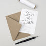 Minimalist Save The Date Card, thumbnail 2 of 2