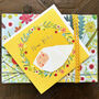 Silver Foiled New Baby Card, thumbnail 1 of 5