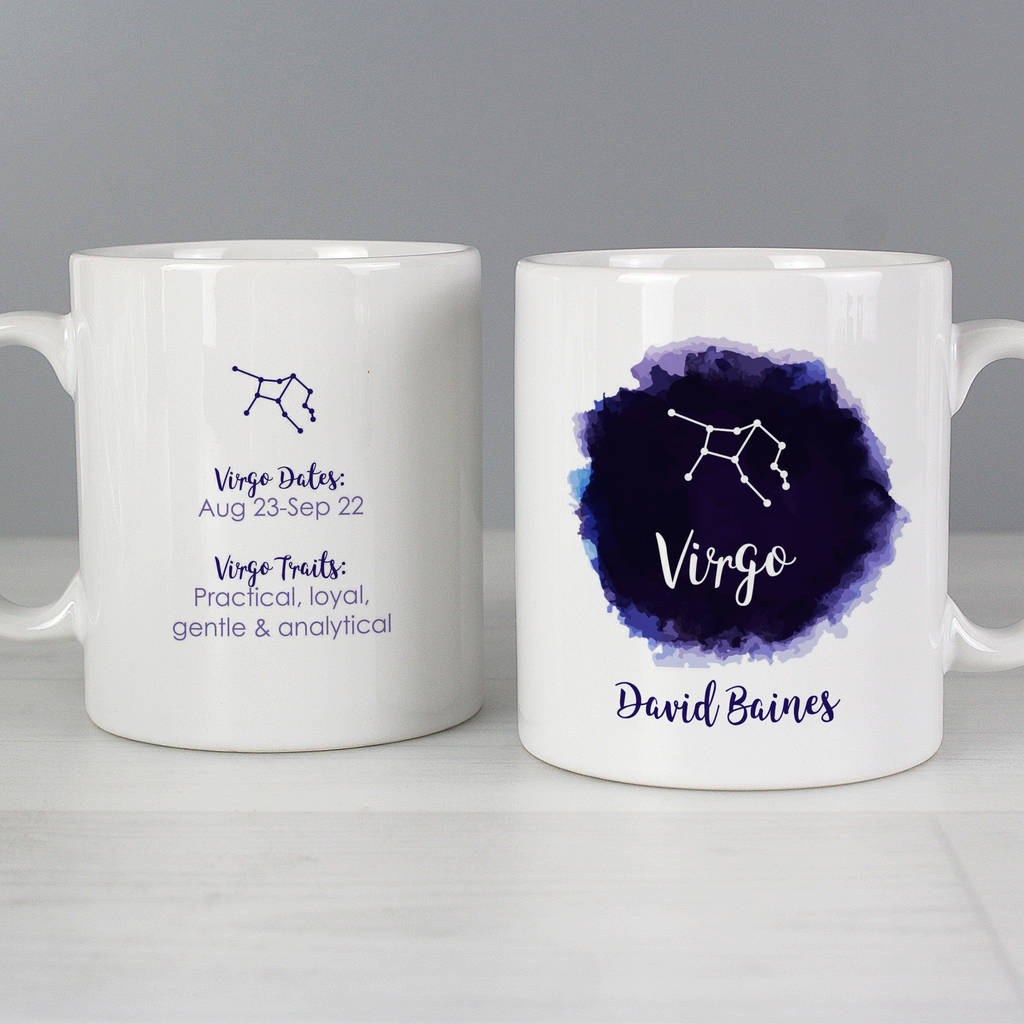Personalised Zodiac Signs Mug Gift By Sassy Bloom As seen on TV