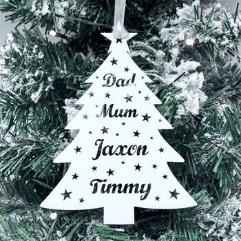 Christmas Tree Family Tree Christmas Decoration, 3 of 6