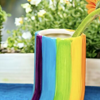Bright U Shape Rainbow Vase, 11 of 11