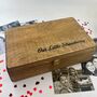 Personalised Carved Wooden Keepsake Box, thumbnail 6 of 10