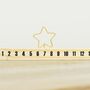 Gold Star Advent Calendar Christmas Decoration, thumbnail 1 of 3