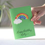 Personalised Rainbow Children's Birthday Card, thumbnail 3 of 4