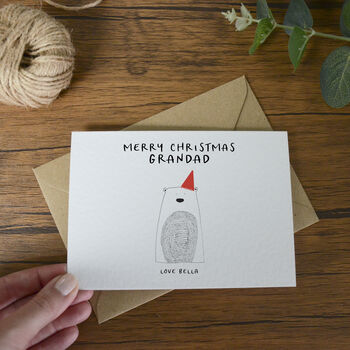 Personalised Merry Christmas Grandad Christmas Card, 2 of 4