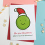 Personalised Pea Christmas Card Single And Packs, thumbnail 1 of 2