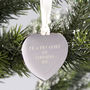 Personalised Couple's First Christmas Heart Decoration, thumbnail 1 of 2