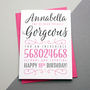 Happy Birthday In Seconds Personalised Decorative Card, thumbnail 7 of 7