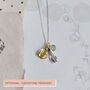 Sterling Silver Birth Flowers Personalised Necklace, thumbnail 6 of 10