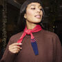 Cashmere Triangle Neck Tie Scarf, thumbnail 3 of 12