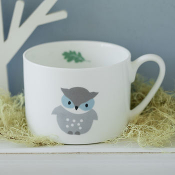 Personalised Hand Decorated Woodland Friends Cups, 4 of 6