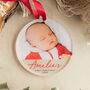 Personalised Baby's First Christmas Bauble Custom Photo Keepsake, thumbnail 3 of 5