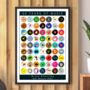 Personalised 60 Years Of Music 1965 Birthday Print, thumbnail 1 of 7