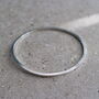 Handcrafted Personalized Sterling Silver Bangle, thumbnail 1 of 3