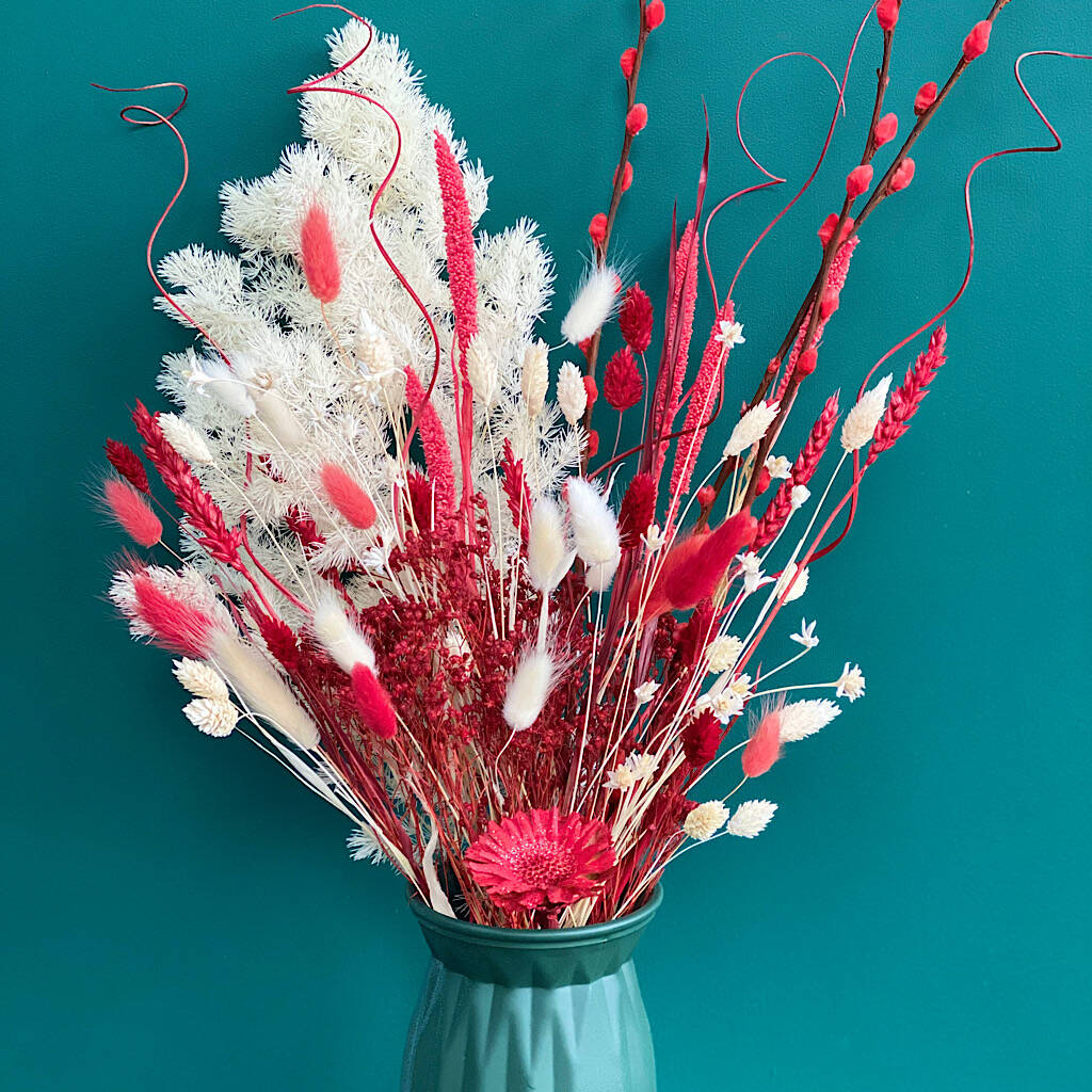 The Candy Cane Christmas Dried Flower Bouquet, 1 of 6