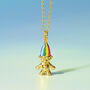 Retro Gold Plated Troll Doll Necklace, thumbnail 3 of 7