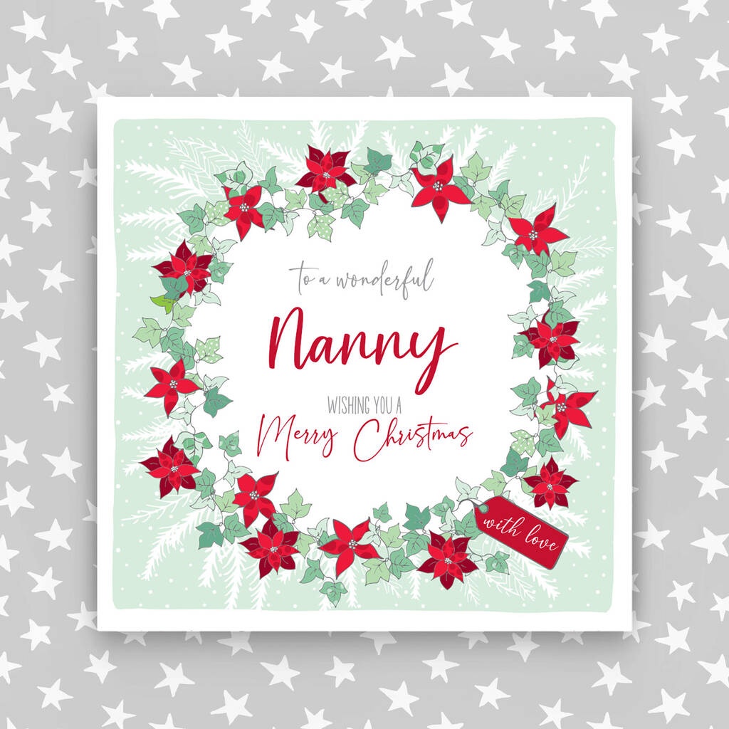 Nanny Christmas Card By Molly Mae®