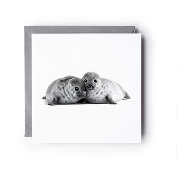 Seal Cubs Hand Drawn Greeting Card, 2 of 6