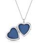 Mother Of Pearl Modern Heart Locket Sterling Silver, thumbnail 10 of 11