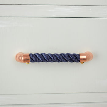 Copper And Rope Nautical Themed Pull Handle, 3 of 7