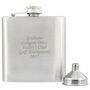 Engraved Stainless Steel Hip Flask With Gift Box, thumbnail 6 of 6