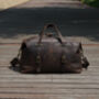 Large Genuine Leather Holdall In Vintage Look, thumbnail 7 of 9