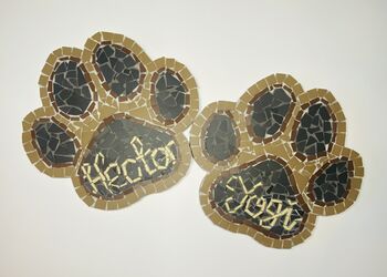 Personalised Pet Paw Print Keepsake Decoration, 4 of 8