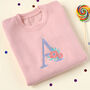 Kids Personalised Initial Sweatshirt, thumbnail 4 of 5