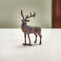 Miniature Bronze Stag Sculpture 8th Anniversary Gift, thumbnail 1 of 12