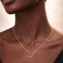 Capricorn Zodiac Necklace With Capricorn Birthstone, thumbnail 1 of 4