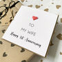 One Year Paper Wedding Anniversary Card For Husband, thumbnail 2 of 3