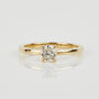 14ct Gold Round Rose Cut Salt And Pepper Diamond Ring, thumbnail 3 of 5